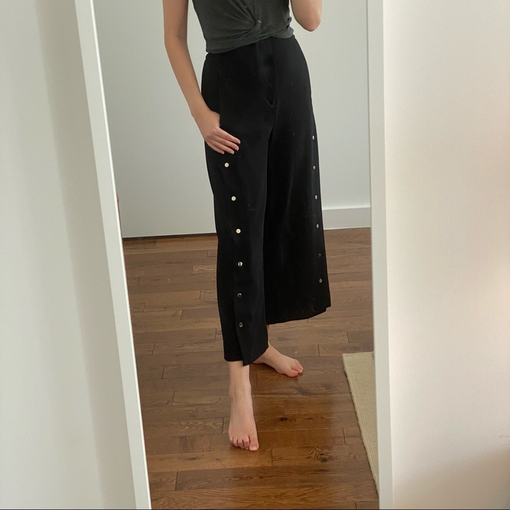 LAST CHANCE | Zara Wide Leg Snap Pants